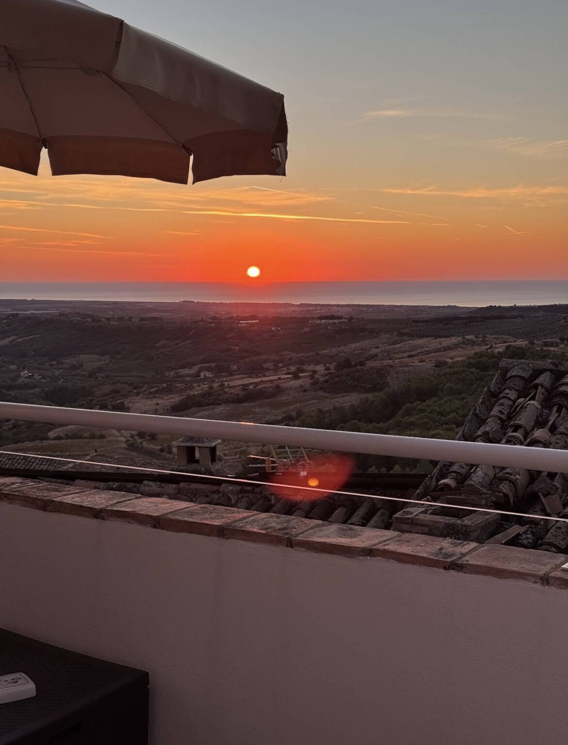 Sunrise from the balcony